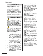 Preview for 4 page of Tunturi Pure 8.1 User Manual