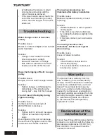 Preview for 16 page of Tunturi Pure 8.1 User Manual