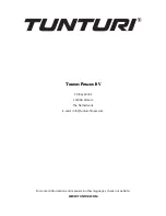 Preview for 28 page of Tunturi Pure ROW 8.1 Owner'S Manual