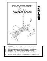 Tunturi Pure Strength COMPACT BENCH Owner'S Manual предпросмотр