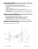 Предварительный просмотр 6 страницы Tunturi Pure Strength COMPACT BENCH Owner'S Manual