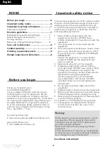 Preview for 6 page of Tunturi Pure UB 6.0 User Manual