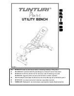 Предварительный просмотр 1 страницы Tunturi Pure Utility Bench Owner'S Manual