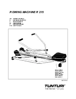 Preview for 1 page of Tunturi R 215 Owner'S Manual