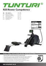 Tunturi R20 Rower User Manual предпросмотр