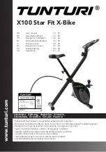 Tunturi Star Fit X100 X-Bike User Manual preview