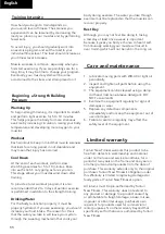 Preview for 11 page of Tunturi UB 8.0 User Manual