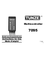 Предварительный просмотр 1 страницы Tunze 7095 Instructions For Use Manual