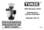 Tunze DOC Skimmer 9410 Instructions For Use Manual preview