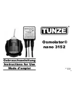 Preview for 1 page of Tunze Osmolator nano 3152 Instructions For Use Manual