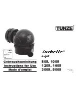 Предварительный просмотр 1 страницы Tunze turbelle 1005 Instructions For Use Manual