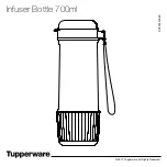 Tupperware Infuser Bottle 700ml Manual preview