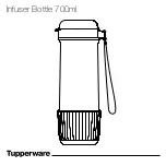 Preview for 2 page of Tupperware Infuser Bottle 700ml Manual