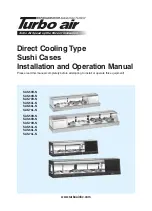 Turbo Air Direct Cooling Series Installation And Operation Manual preview