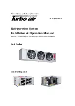 Turbo Air KUCTB2503 Installation & Operation Manual предпросмотр