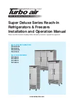 Turbo Air Super Deluxe Series Installation And Operation Manual preview