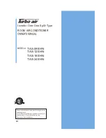 Turbo Air TAS-09EHN Owner'S Manual preview