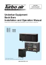 Turbo Air TBB-1SB Installation And Operation Manual preview