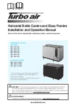 Turbo Air TBC-24S N Series Installation And Operation Manual предпросмотр