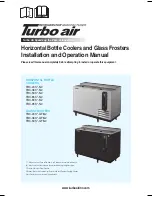 Предварительный просмотр 1 страницы Turbo Air TBC-24Sx-GF-N series Installation And Operation Manual