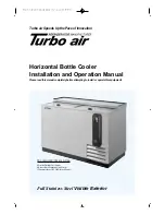 Turbo Air TBC-50SB Installation And Operation Manual предпросмотр