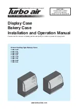 Turbo Air TCDD-36-2H Installation And Operation Manual preview