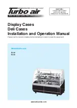 Preview for 1 page of Turbo Air TD-4R Installation And Operation Manual