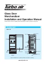 Preview for 1 page of Turbo Air TGM-11RV Installation And Operation Manual