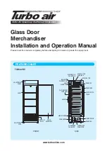 Turbo Air TGM-22RV Installation And Operation Manual preview