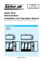 Turbo Air TGM-50RS Installation And Operation Manual preview