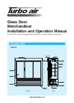 Turbo Air TGM-69R Installation And Operation Manual preview