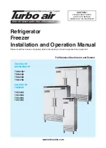 Turbo Air TSF-35SD Installation And Operation Manual предпросмотр