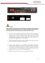 Предварительный просмотр 14 страницы Turbo Energy Lithium 48V 2.4 kWh Instruction Manual