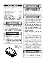 Preview for 2 page of Turbo BTE3211ALP Operator'S Manual