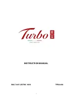 Turbo Incanto Series TPJE60SS Instruction Manual preview