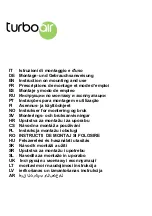 Turboair Aosta Instruction On Mounting And Use Manual preview