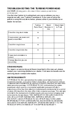 Preview for 6 page of Turbocat Turbine Powerhead Operating Instructions Manual