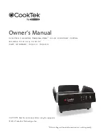 Preview for 1 page of TurboChef CookTek 609101 Owner'S Manual