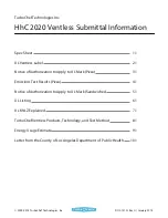 TurboChef HHC-2020 Ventless Submittal Information preview