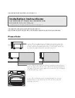 Preview for 1 page of TurboChef TD030* 208 Installation Instructions Manual