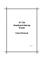 Preview for 1 page of TURBOCOMM RT 710 User Manual