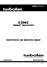 Предварительный просмотр 1 страницы turbofan E30M3 Installation And Operation Manual