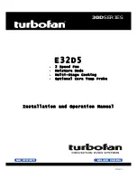 turbofan E32D5 Installation And Operation Manual предпросмотр