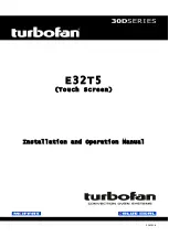 turbofan MOFFAT BLUE SEAL 30D Series Installation And Operation Manual preview