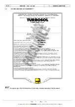 Предварительный просмотр 4 страницы Turbosol 17261 Use And Maintenance Manual