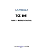 Turbosound TCS-1061 Quickstart and rigging User Manual предпросмотр