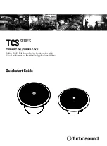 Предварительный просмотр 1 страницы Turbosound TCS52C-T-WH Quick Start Manual