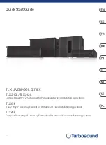 Turbosound TLX LIVERPOOL Series Quick Start Manual preview