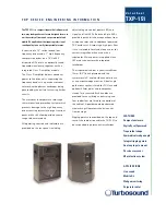 Preview for 1 page of Turbosound TXP-151 Datasheet