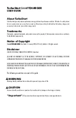 Preview for 2 page of TurboStart SMARTCHARGER CHG25A User Manual